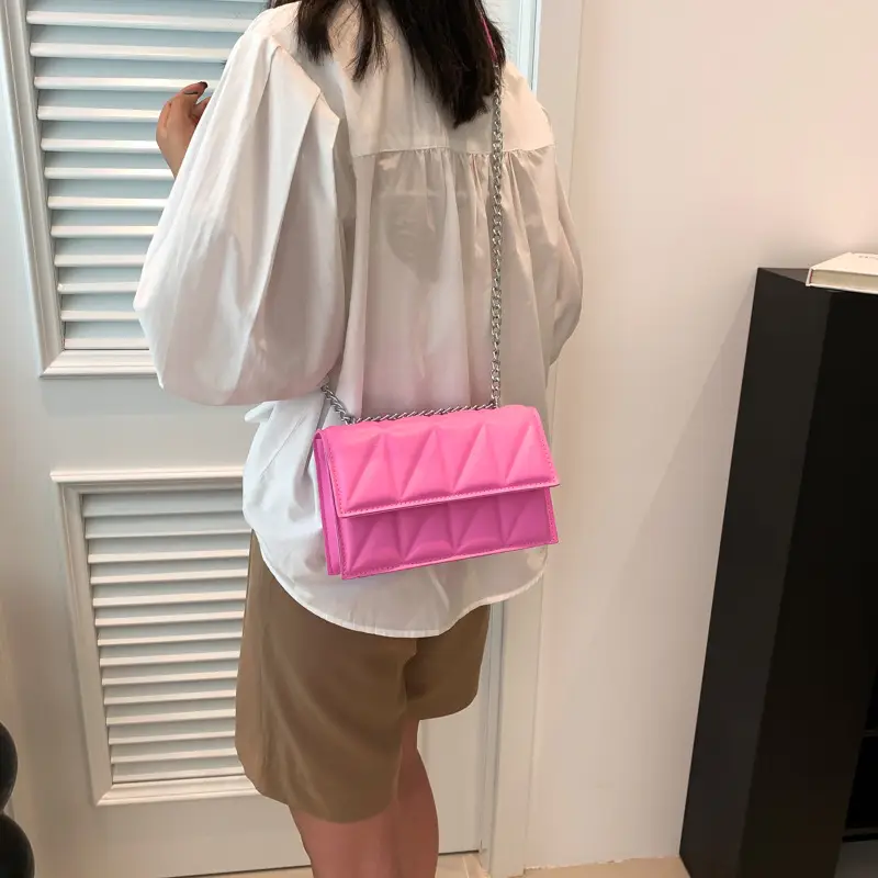 Women's Chain Shoulder Bag 2023 New Style Square Bag - Image 7