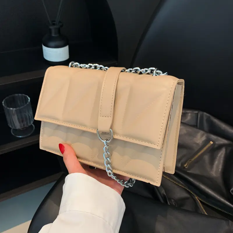 Women's Chain Shoulder Bag 2023 New Style Square Bag - Image 4