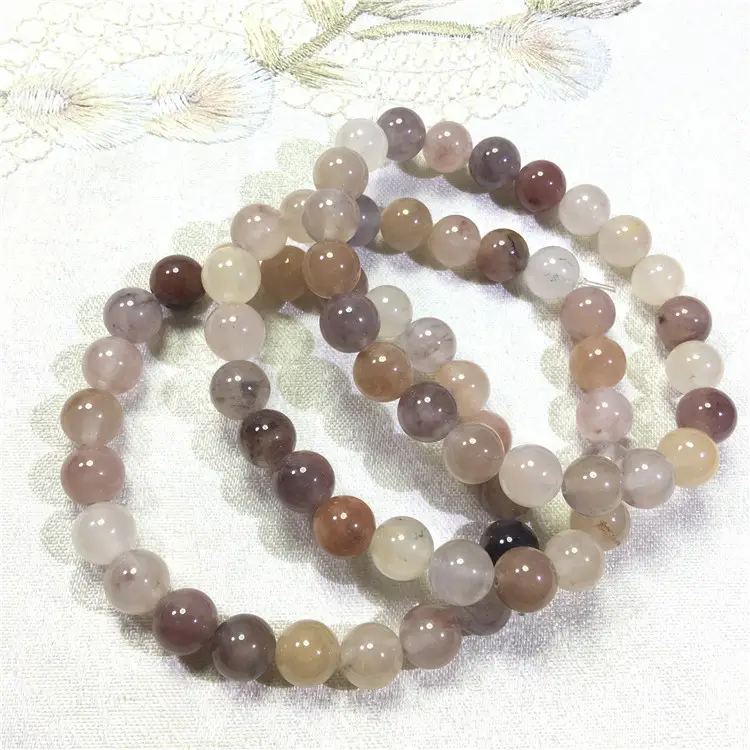Natural Xinjiang Jade Crystal Violet Bracelet for Women