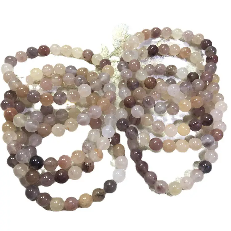 Natural Xinjiang Jade Crystal Violet Bracelet for Women