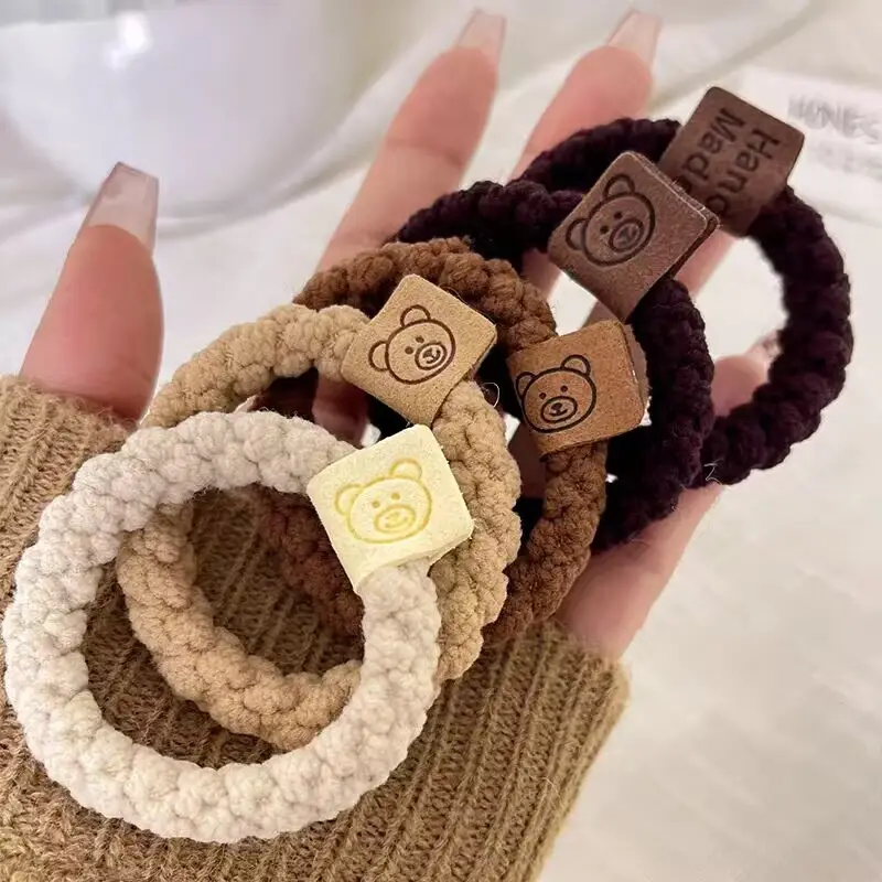 Cute Bear Design Hair Rings for Women 10 Pack — feature 11