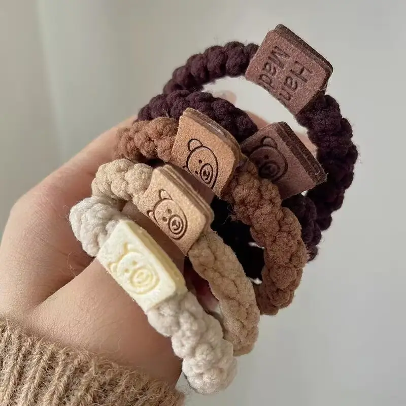Cute Bear Design Hair Rings for Women 10 Pack — feature 14
