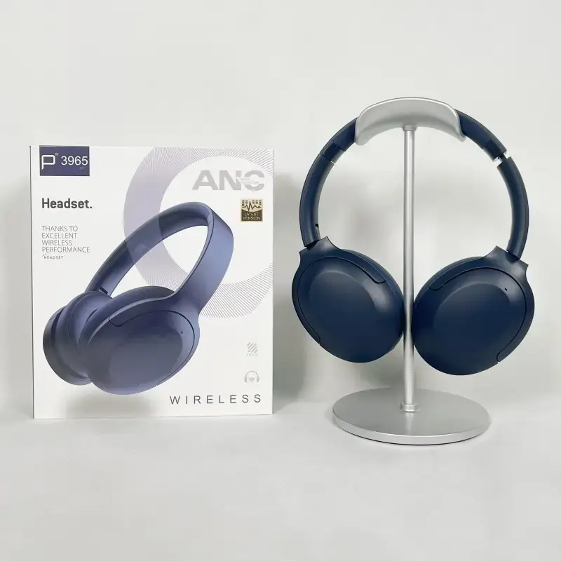 Wireless Noise-Canceling Bluetooth Headset Blue ANC