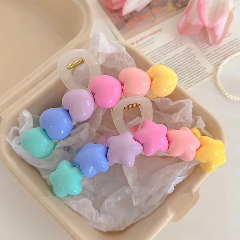 Rainbow Hair Clip for Girls Summer Updo - Image 6