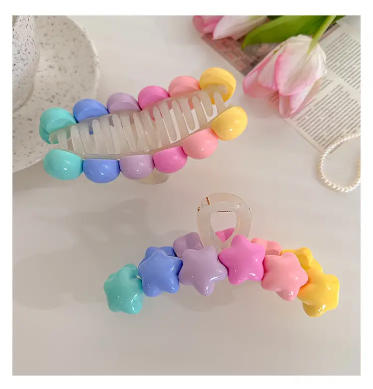 Rainbow Hair Clip for Girls Summer Updo — feature 14