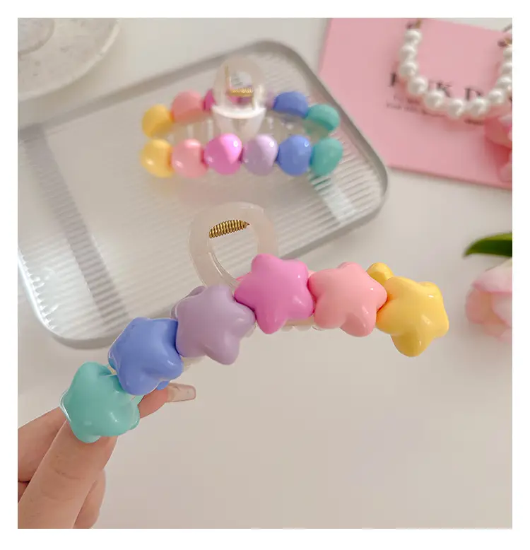 Rainbow Hair Clip for Girls Summer Updo — feature 15