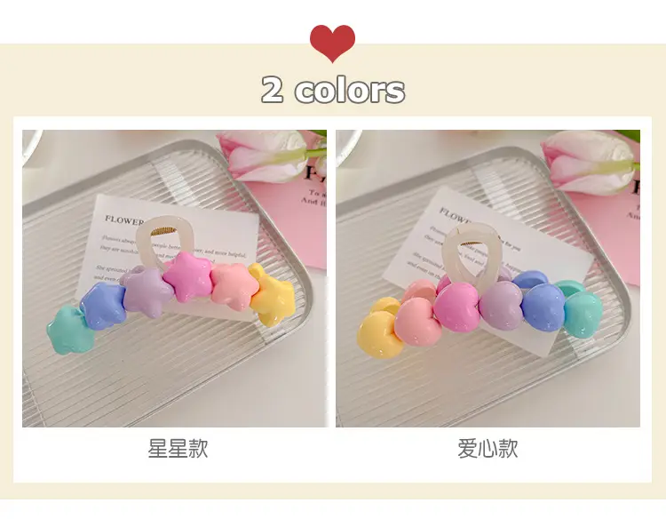 Rainbow Hair Clip for Girls Summer Updo — feature 4