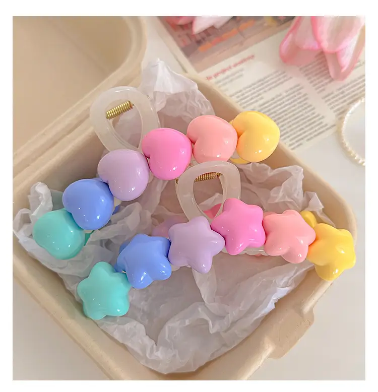 Rainbow Hair Clip for Girls Summer Updo — feature 6