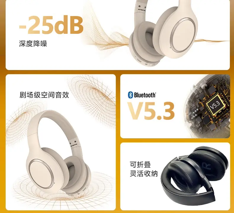 Wireless Bluetooth 5.3 Headphones with ANC & Long Battery — feature 6