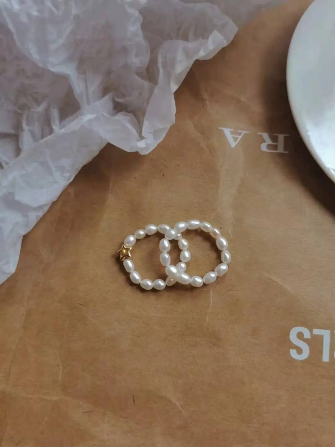Natural Freshwater Pearl Ring for Women 3-4mm — feature 3