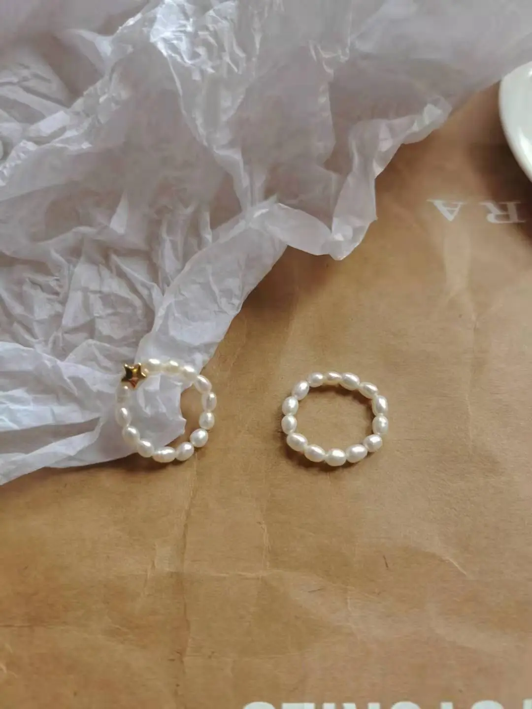 Natural Freshwater Pearl Ring for Women 3-4mm — feature 4