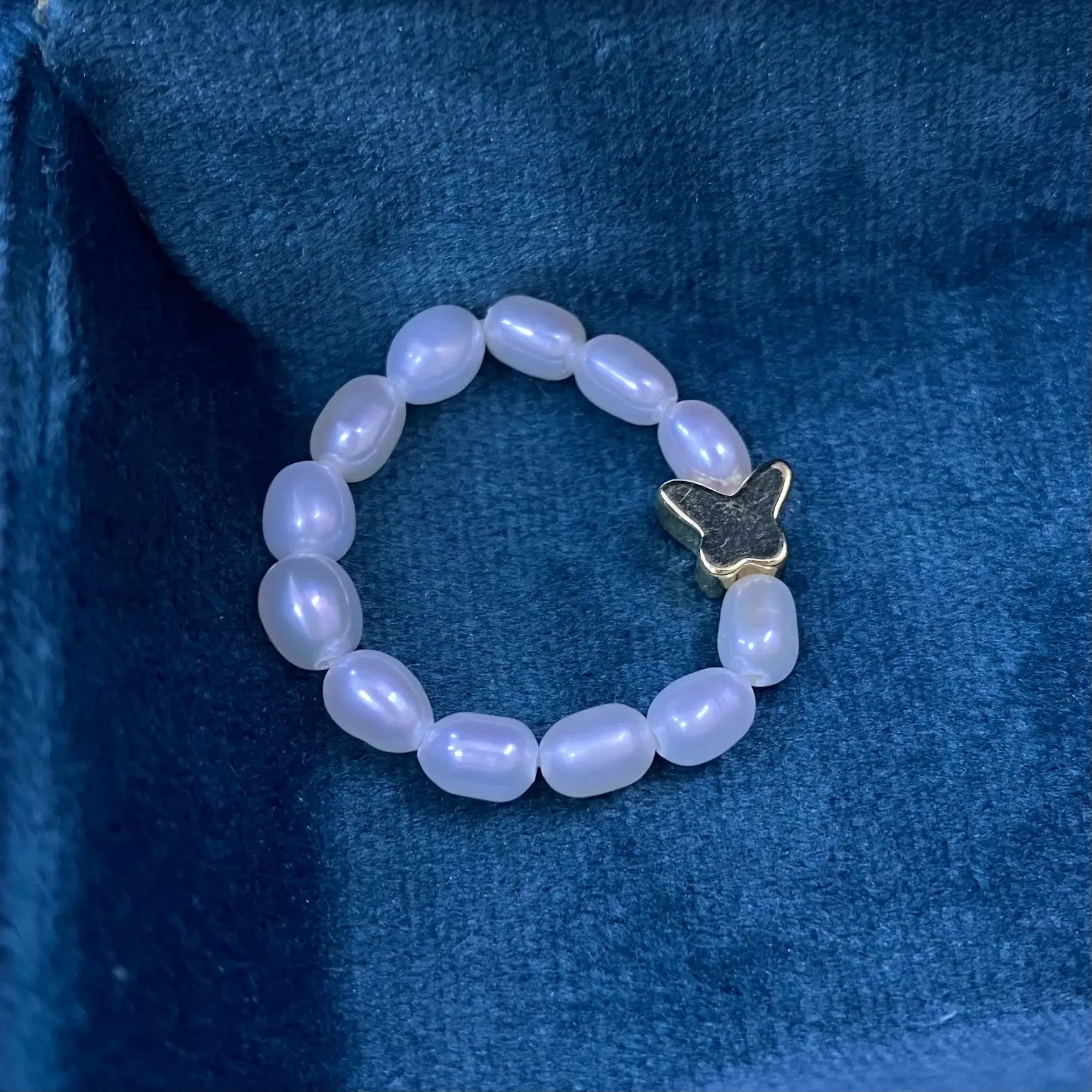 Natural Freshwater Pearl Ring for Women 3-4mm - Image 2