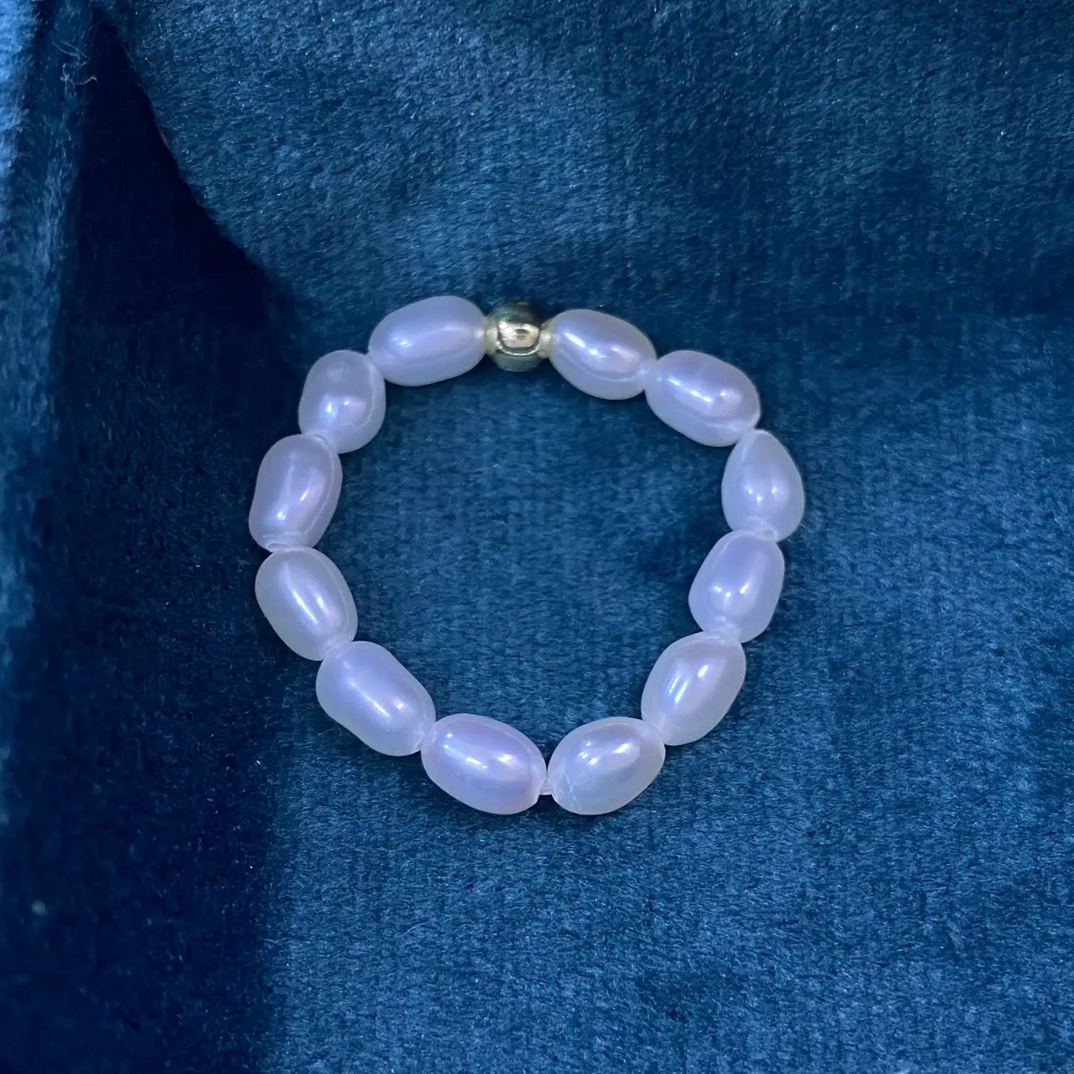 Natural Freshwater Pearl Ring for Women 3-4mm - Image 3