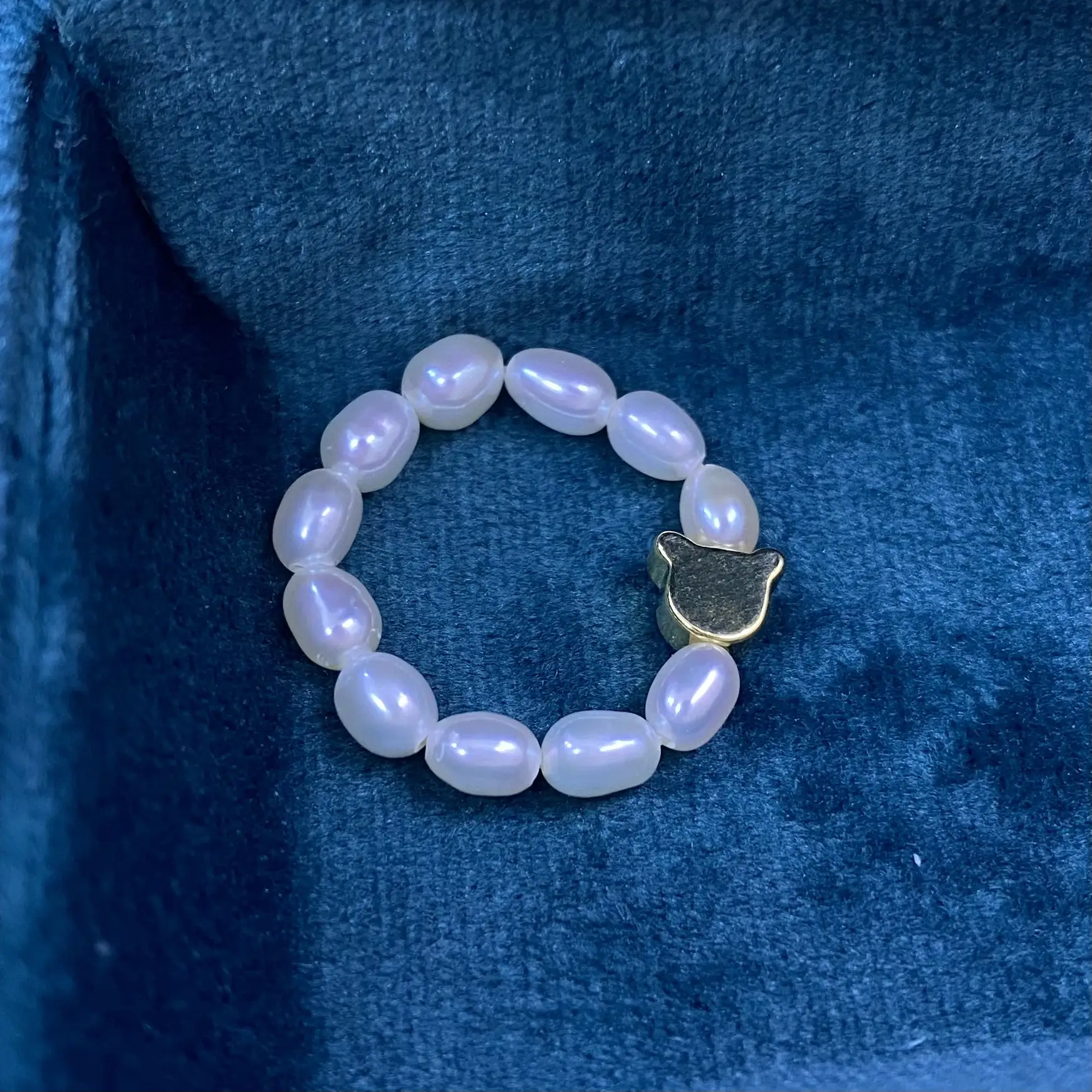 Natural Freshwater Pearl Ring for Women 3-4mm - Image 4