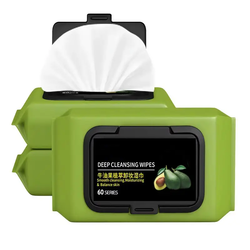 Disposable Makeup Remover Wipes Green Portable Face Towel - Image 7