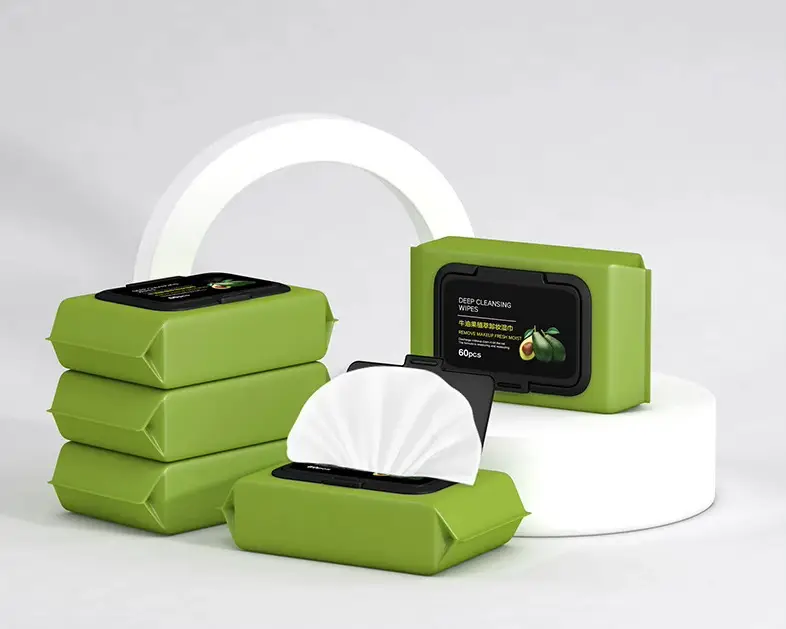 Disposable Makeup Remover Wipes Green Portable Face Towel — feature 8