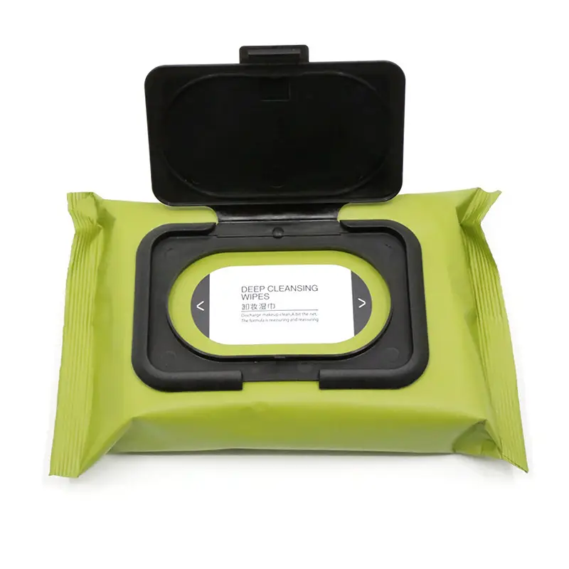Disposable Makeup Remover Wipes Green Portable Face Towel - Image 2