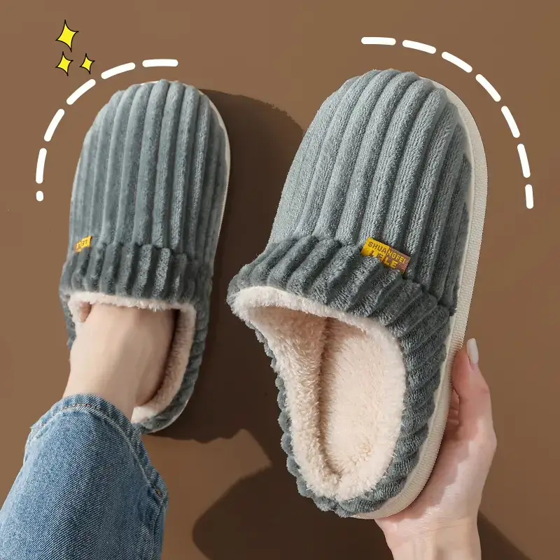 Cotton Moon Slippers Ladies Winter Warm Non-Slip - Image 9