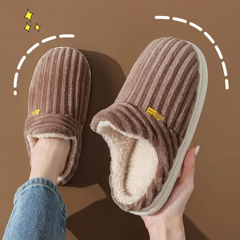 Cotton Moon Slippers Ladies Winter Warm Non-Slip - Image 4