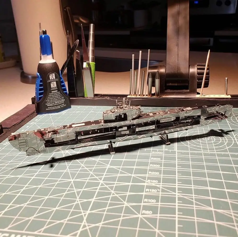 Crazy Model German U-shaped Submarine DIY 3D Glue-free Toy — feature 2