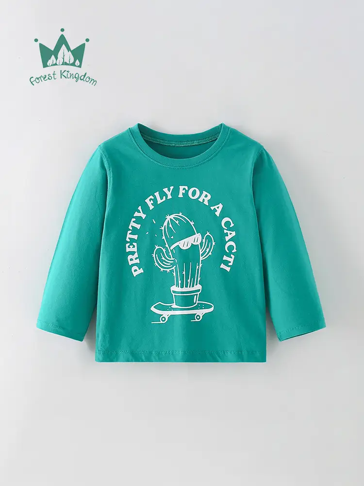 Children's Blue Dino Graphic Long Sleeve T-Shirt - Image 13