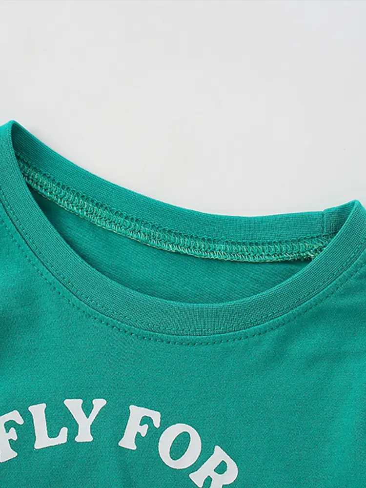 Children's Blue Dino Graphic Long Sleeve T-Shirt - Image 14