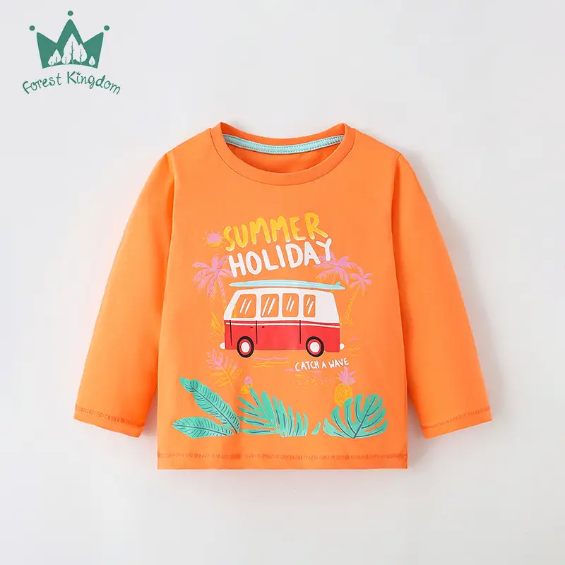 Children's Blue Dino Graphic Long Sleeve T-Shirt - Image 8