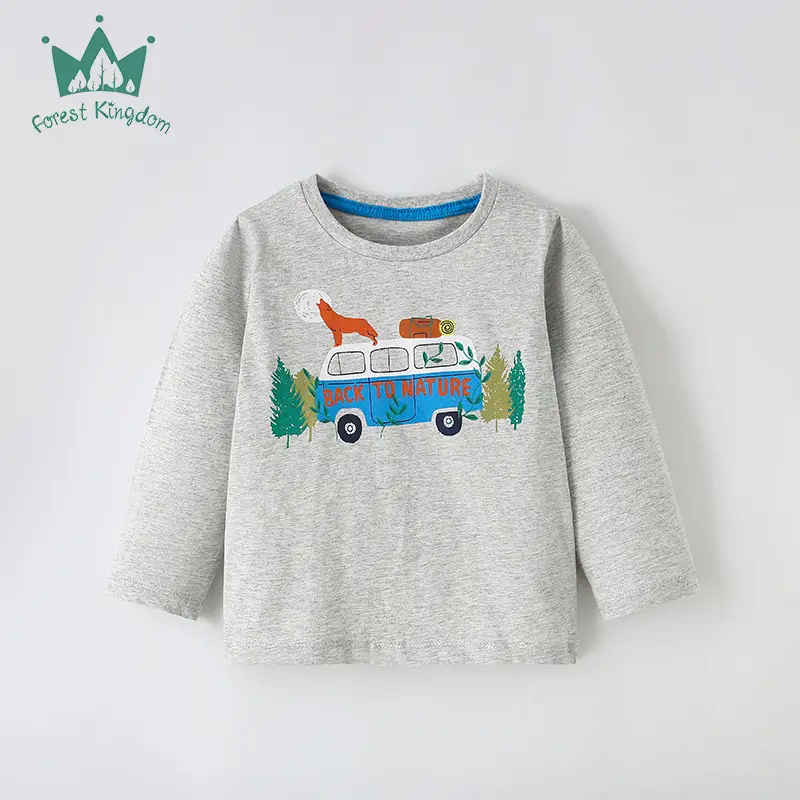 Children's Blue Dino Graphic Long Sleeve T-Shirt - Image 9