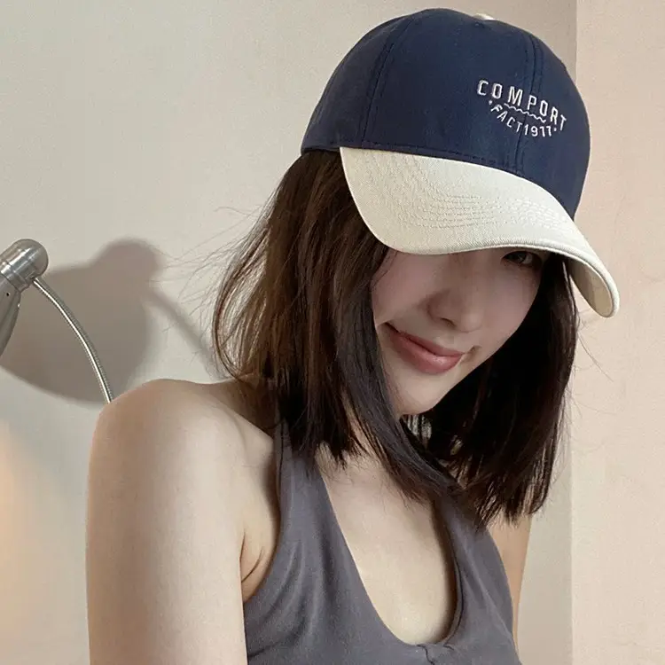 Brown American Flag Baseball Cap Women Sun Hat