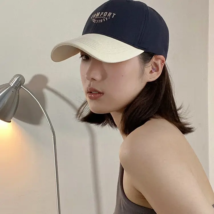Brown American Flag Baseball Cap Women Sun Hat