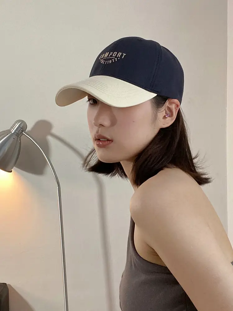 Brown American Flag Baseball Cap Women Sun Hat — feature 2