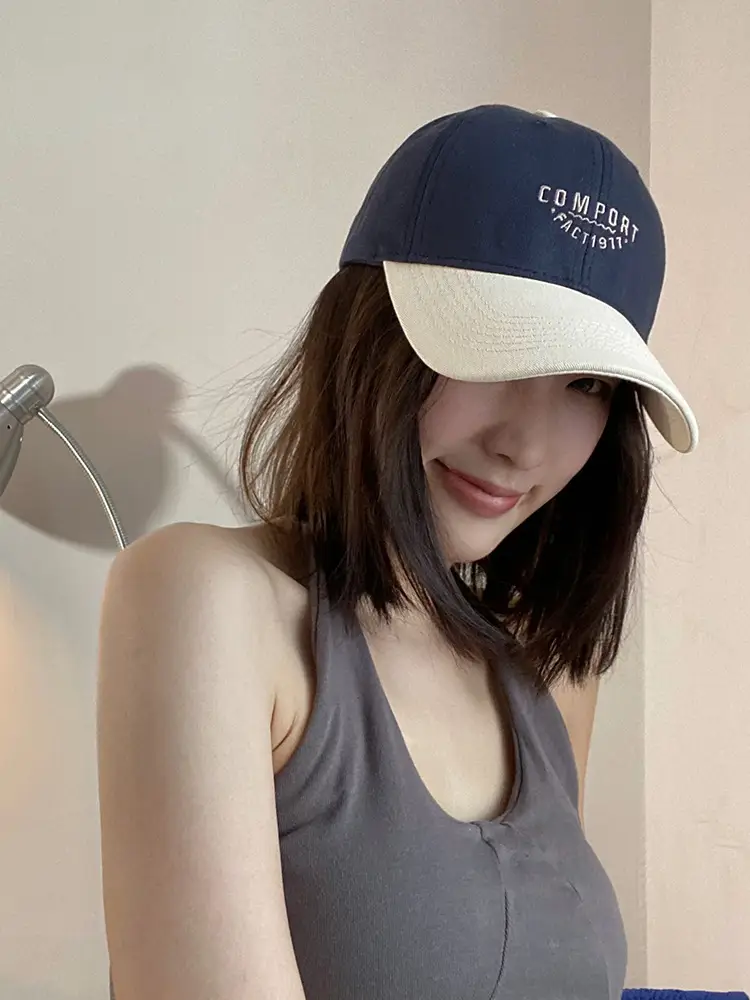 Brown American Flag Baseball Cap Women Sun Hat — feature 3