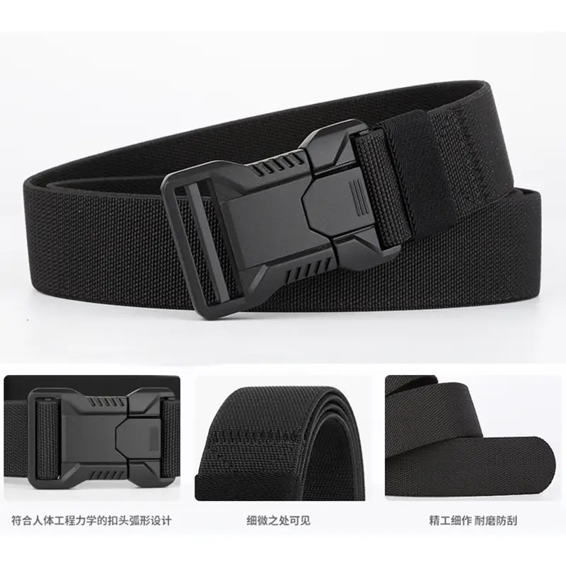 Men's Card Color Tactical Elastic Belt All Match Business