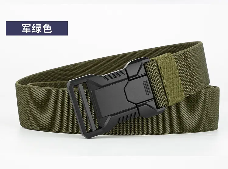 Men's Card Color Tactical Elastic Belt All Match Business — feature 13