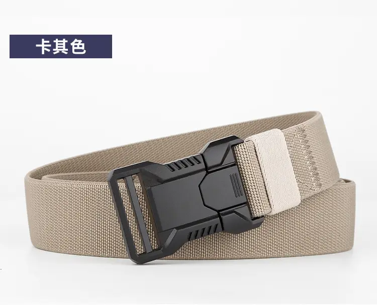 Men's Card Color Tactical Elastic Belt All Match Business — feature 14
