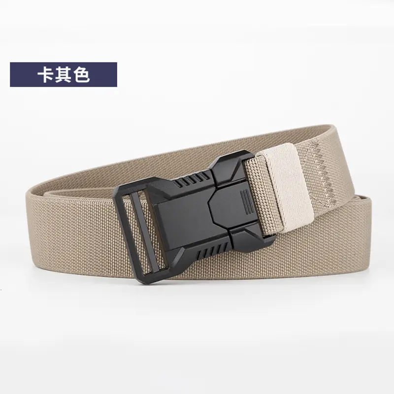Men's Card Color Tactical Elastic Belt All Match Business