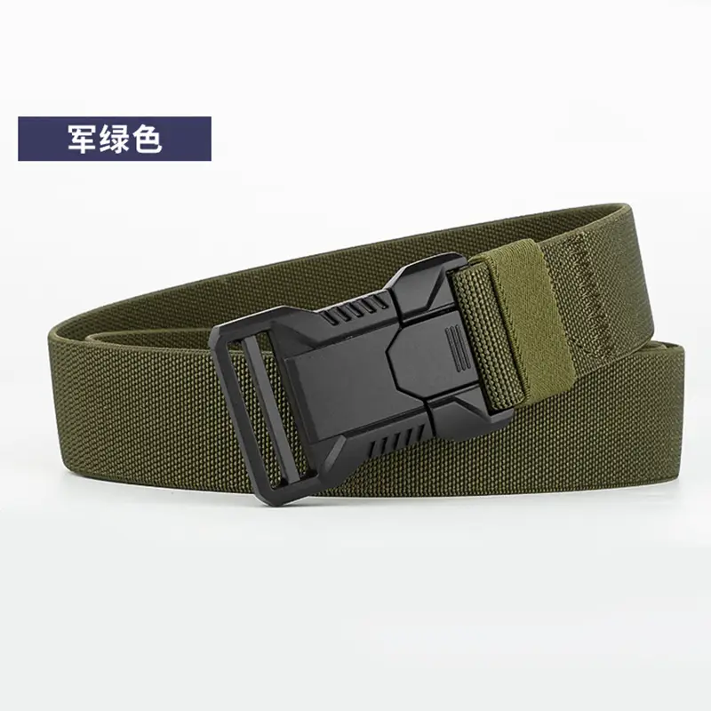 Men's Card Color Tactical Elastic Belt All Match Business