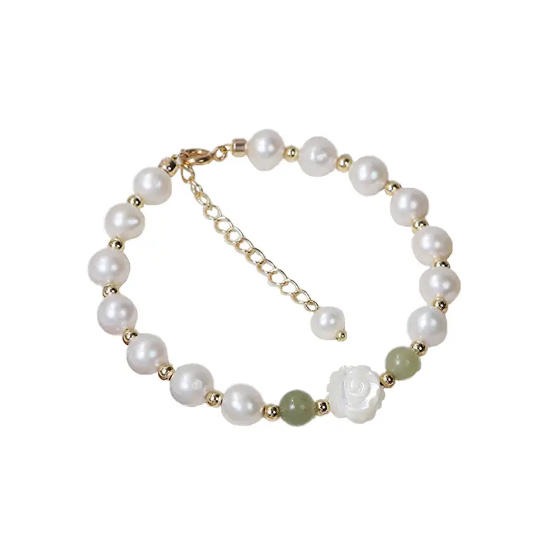 Luxury Pearl & Jade Bracelet for Women