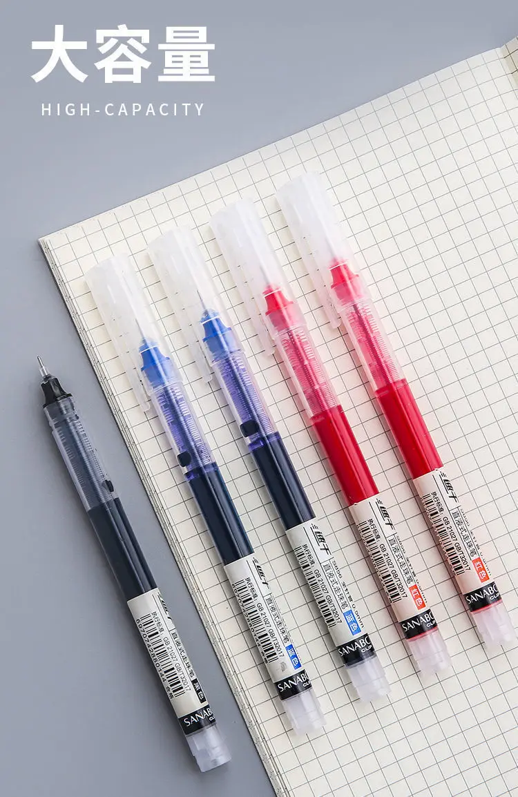 Direct Liquid Ball Pen 0.5mm Gel Pen Quick-drying Pen for Students Carbon Pen Water-based Direct Liquid Pen Signature Pen — feature 2