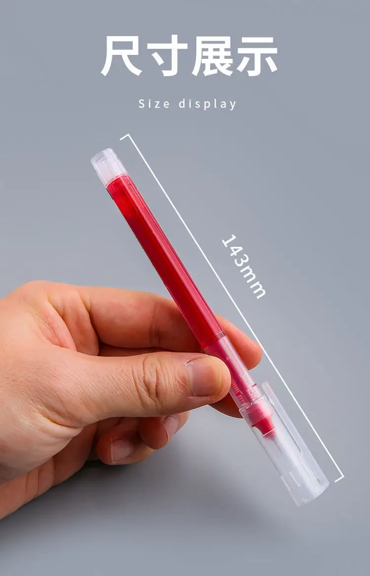 Direct Liquid Ball Pen 0.5mm Gel Pen Quick-drying Pen for Students Carbon Pen Water-based Direct Liquid Pen Signature Pen — feature 9