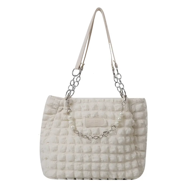 Women Pleated Bubble Tote Bag Large Capacity Summer 2026 - Image 9