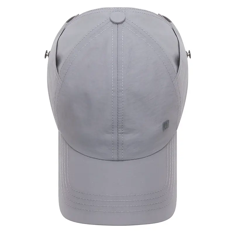 White Men's Hollow Cap with Duck Tissue Sunshade - Image 11