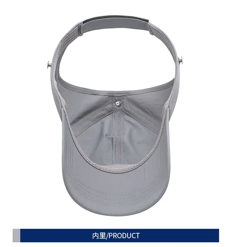 White Men's Hollow Cap with Duck Tissue Sunshade — feature 10
