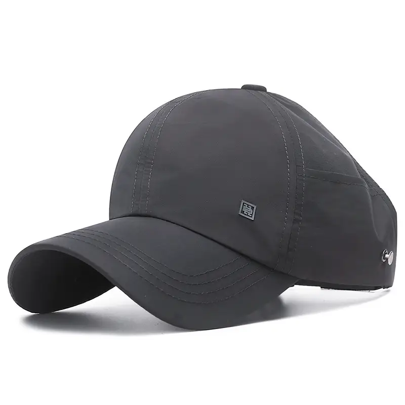White Men's Hollow Cap with Duck Tissue Sunshade - Image 3