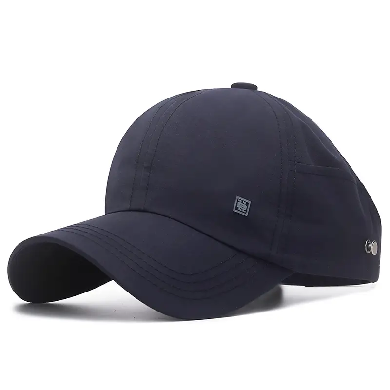 White Men's Hollow Cap with Duck Tissue Sunshade - Image 4