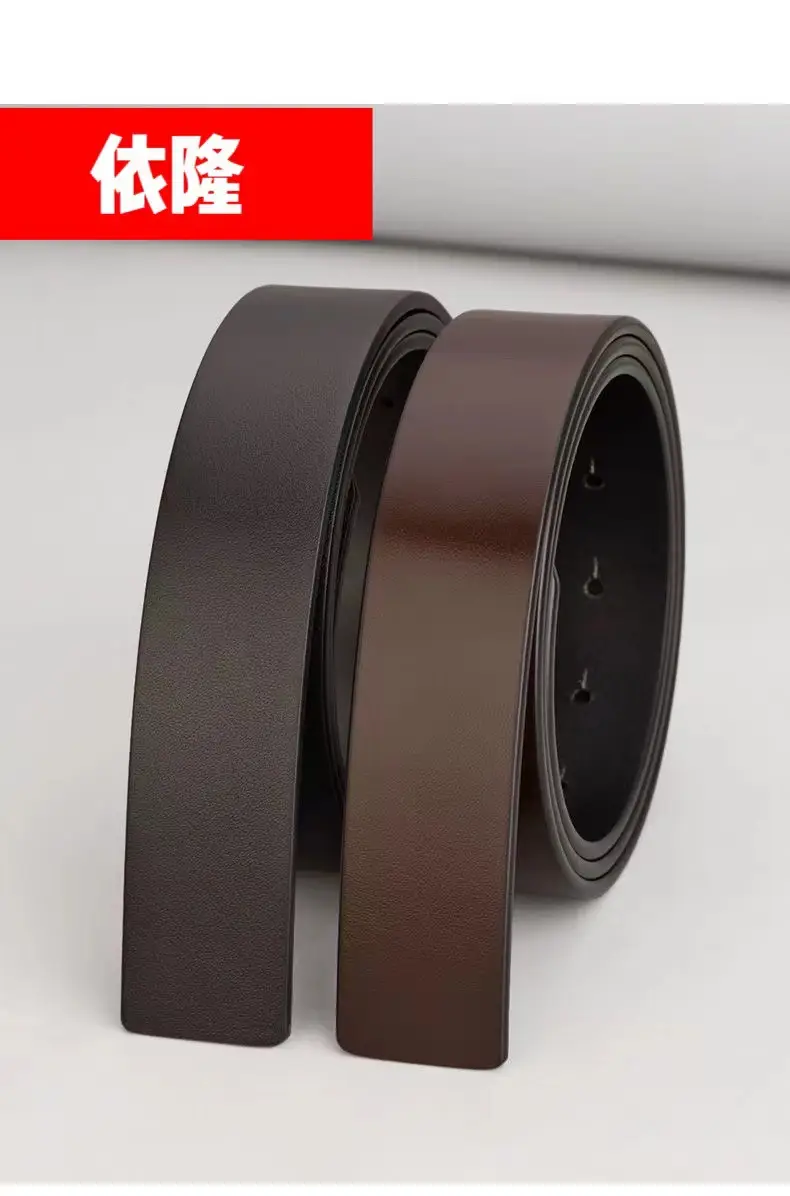 Unleaded Leather Belt Body 3.8 Wide Antique Buckle