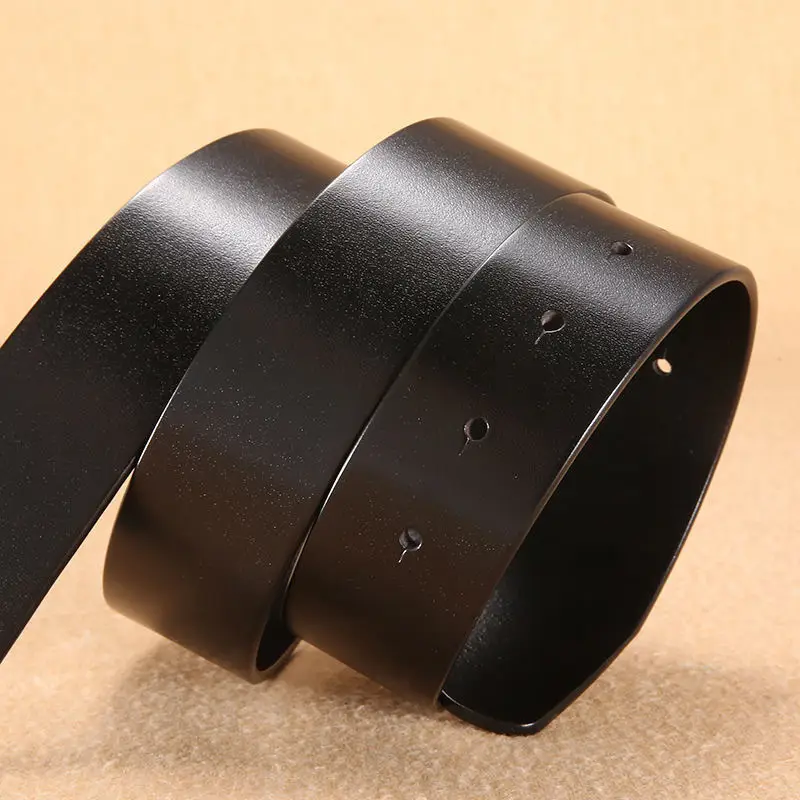 Unleaded Leather Belt Body 3.8 Wide Antique Buckle