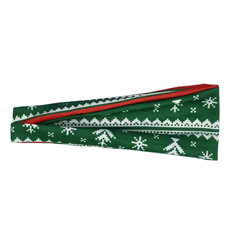 Christmas Sweat Absorbent Headbands for Fitness & Yoga