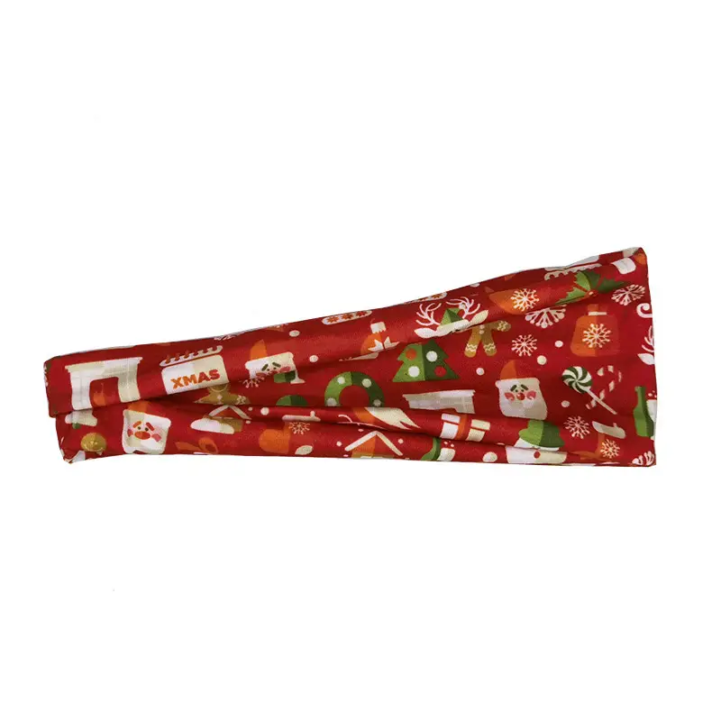 Christmas Sweat Absorbent Headbands for Fitness & Yoga