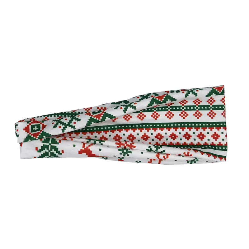 Christmas Sweat Absorbent Headbands for Fitness & Yoga